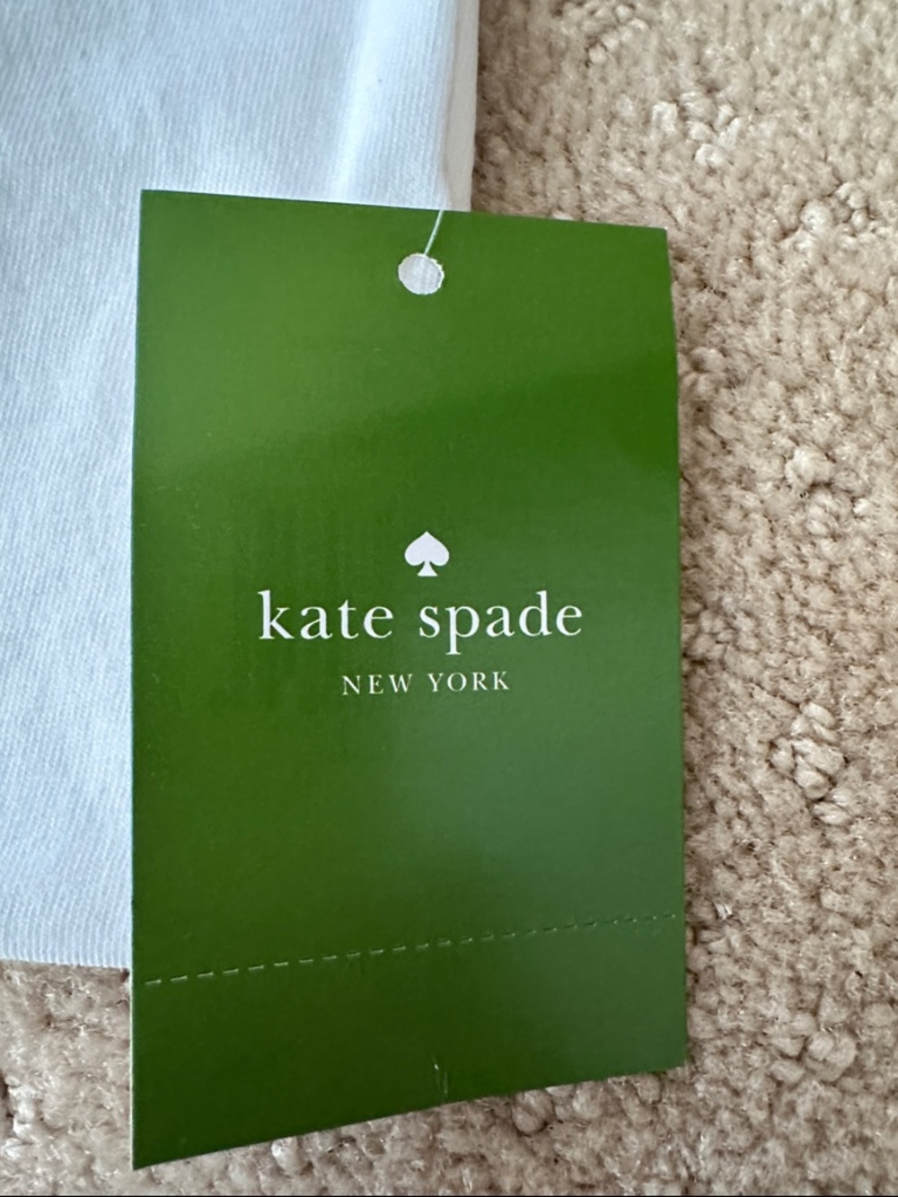 kate spade White Tee with Black Sequin Slogan - Picture 4 of 7